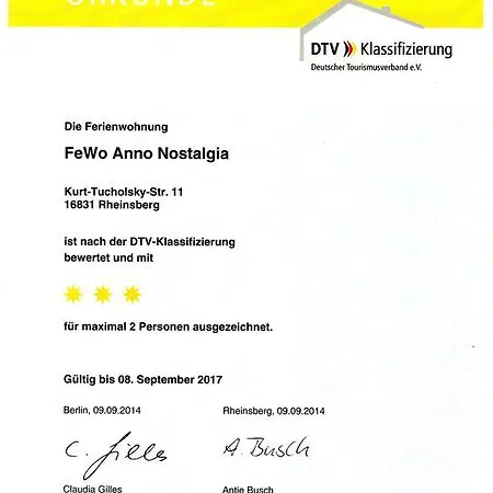 Anno-nostalgia Rheinsberg